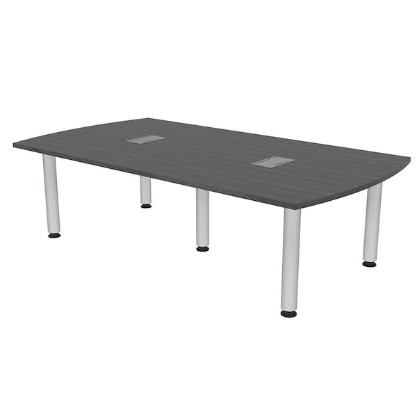 45.25 in W, 84 in L, 29 in H, Engineered Wood Top, Grey